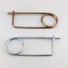 Spring Wire Coiled Tension Safety Pin, Diaper Pin Zinc Finish Safety Pin Wire